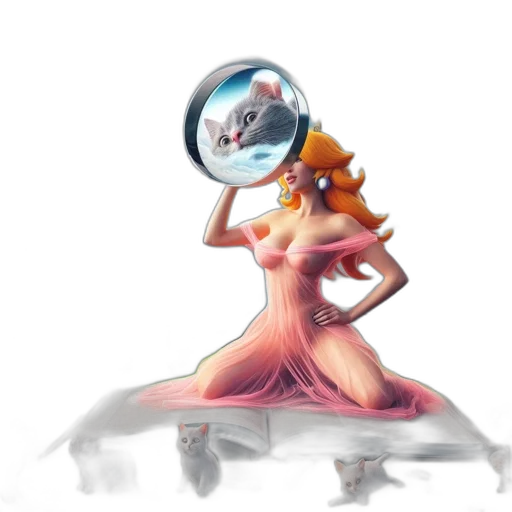 dress, staff, creature, robot transparent PNG cut-out