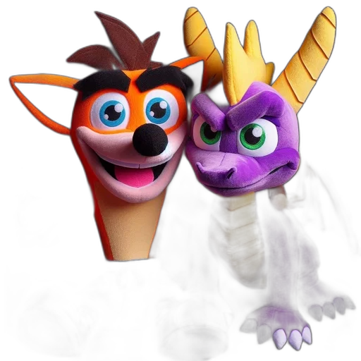 mask, staff, dragon, 3d render transparent PNG cut-out