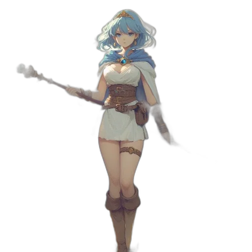 staff, sword, weapon, dress transparent PNG cut-out