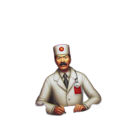 staff, food, hat, robot transparent PNG cut-out