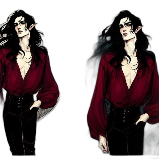 jacket, concept art, comic book art, fantasy art transparent PNG cut-out