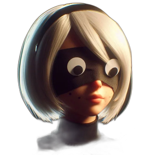mask, face, robot, creature transparent PNG cut-out