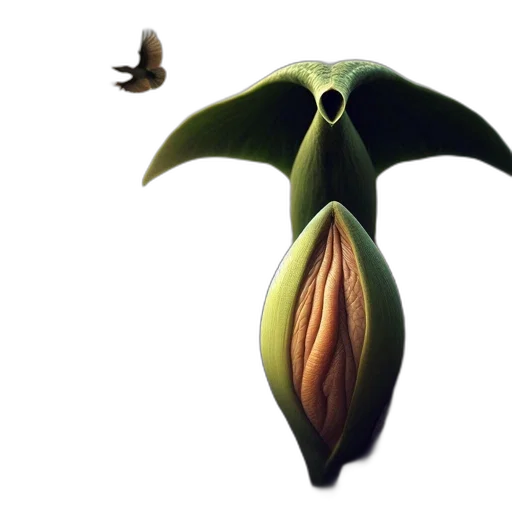 flower, mask, creature, animal transparent PNG cut-out