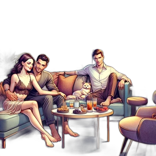 furniture, concept art, 3d render, photorealistic transparent PNG cut-out