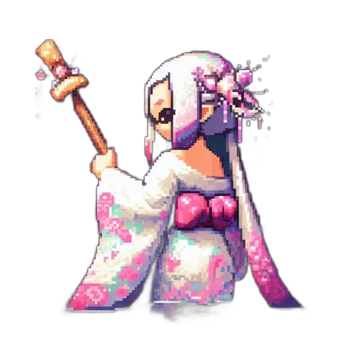 staff, weapon, sword, flower transparent PNG cut-out