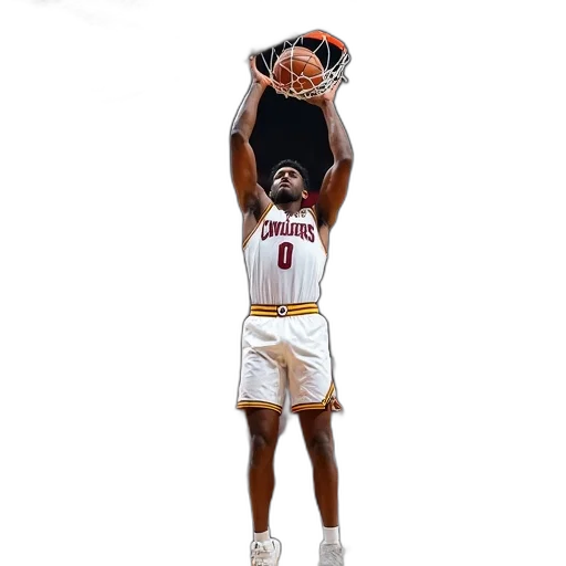 concept art, basketball, player, mid-air transparent PNG cut-out