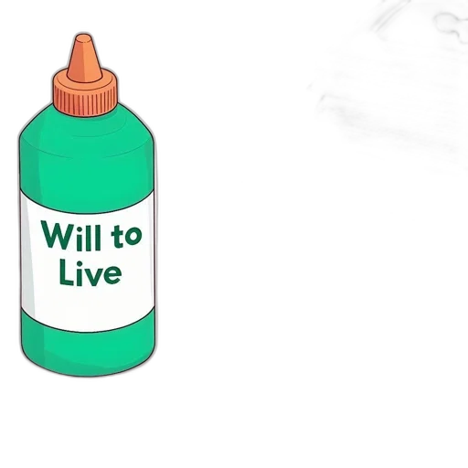 bottle, concept art, 3d render, pixel art transparent PNG cut-out