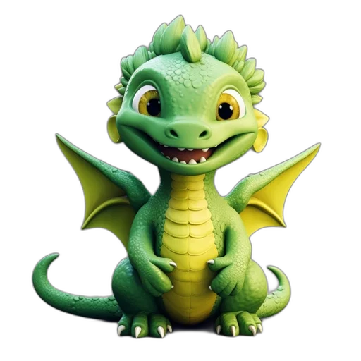 dragon, creature, animal, 3d render transparent PNG cut-out
