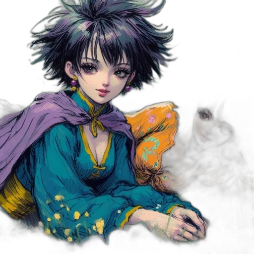 fantasy art, concept art, anime, comic book art transparent PNG cut-out