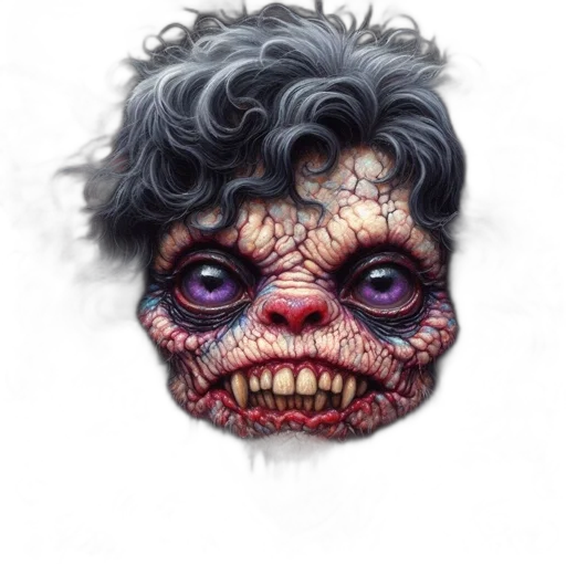 face, mask, creature, concept art transparent PNG cut-out