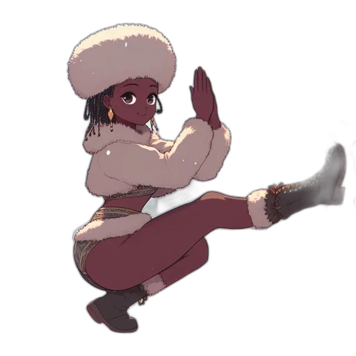 staff, hat, weapon, jacket transparent PNG cut-out