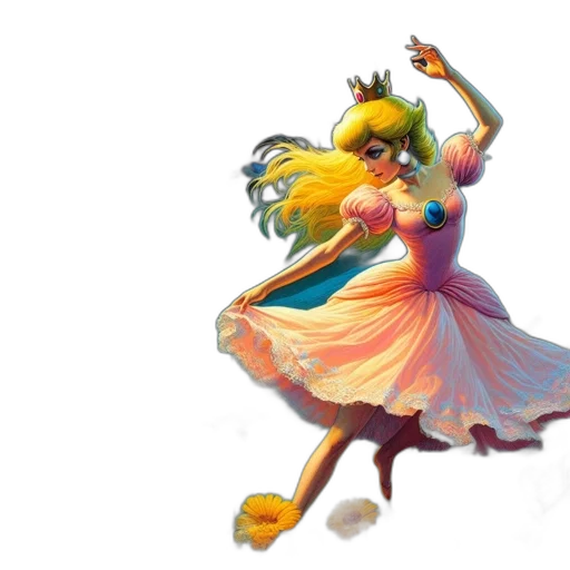 dress, concept art, 3d render, fantasy art transparent PNG cut-out