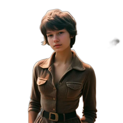 jacket, staff, dress, face transparent PNG cut-out