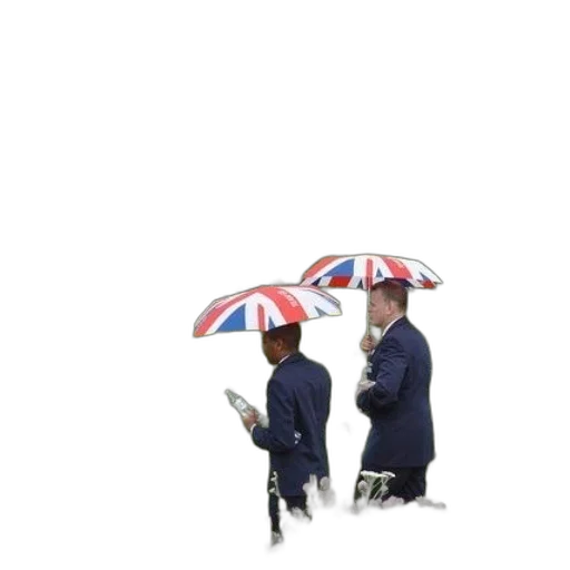 umbrella, staff, hat, jacket transparent PNG cut-out
