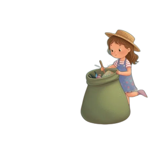 hat, bottle, dress, concept art transparent PNG cut-out