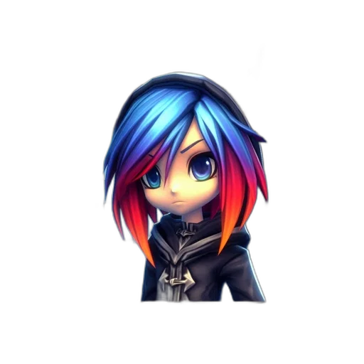 staff, hair, pixel art, anime transparent PNG cut-out