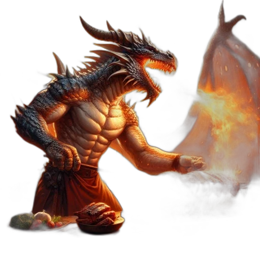 dragon, creature, fantasy art, concept art transparent PNG cut-out