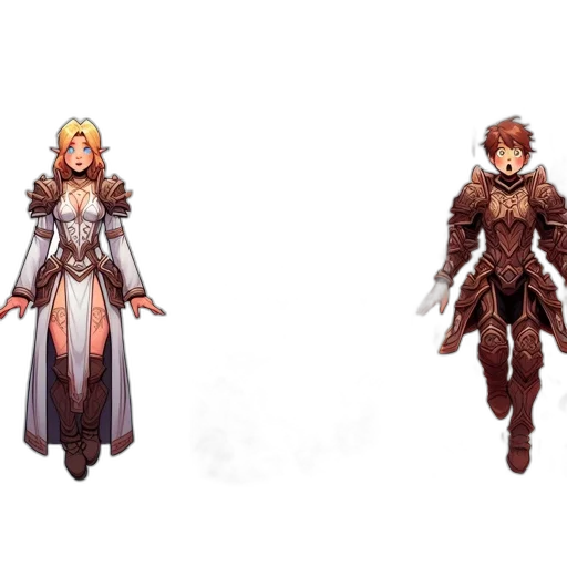 concept art, pixel art, fantasy art, comic book art transparent PNG cut-out