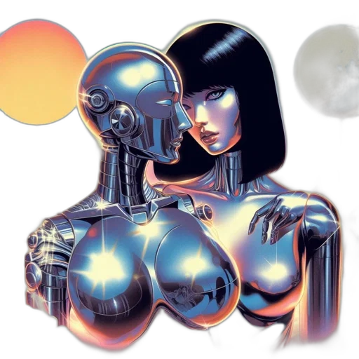 robot, jewelry, comic book art, concept art transparent PNG cut-out