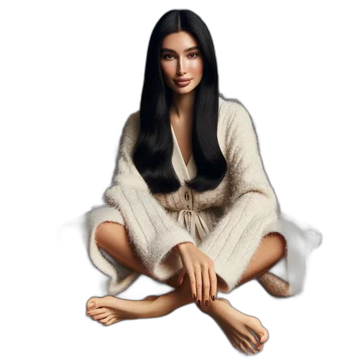 hair, dress, jewelry, photorealistic transparent PNG cut-out