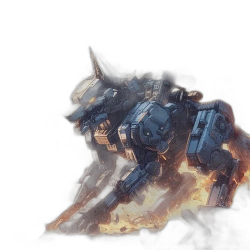 dragon, robot, weapon, creature transparent PNG cut-out
