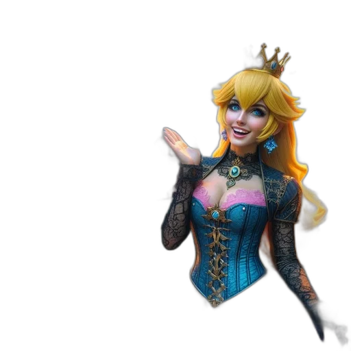 crown, staff, dress, face transparent PNG cut-out