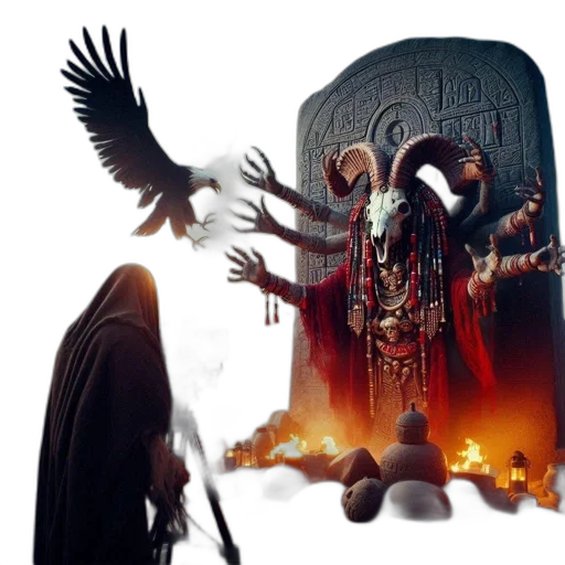 concept art, fantasy art, comic book art, fire transparent PNG cut-out