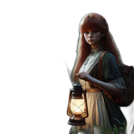 dress, staff, fantasy art, concept art transparent PNG cut-out