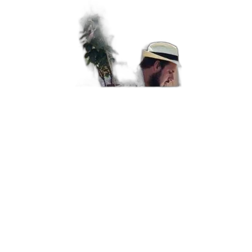 hat, staff, tree, creature transparent PNG cut-out