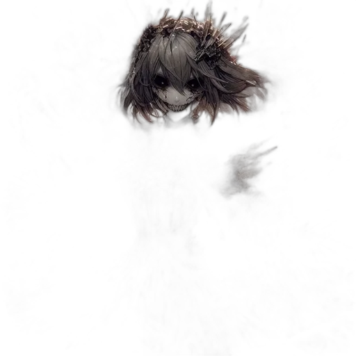 hair, mask, creature, face transparent PNG cut-out