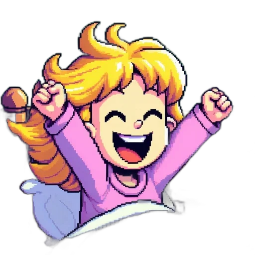 staff, face, pixel art, cartoon transparent PNG cut-out