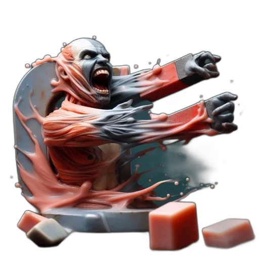 food, creature, 3d render, concept art transparent PNG cut-out