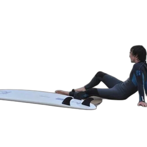 surfer, wetsuit, sits, beach transparent PNG cut-out