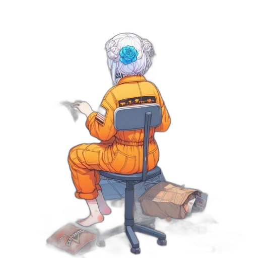 robot, jacket, staff, mask transparent PNG cut-out