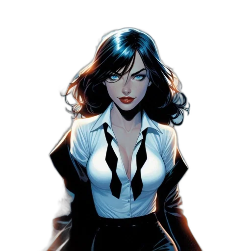 comic book art, concept art, cartoon, fantasy art transparent PNG cut-out