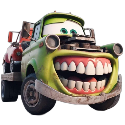 car, face, robot, weapon transparent PNG cut-out