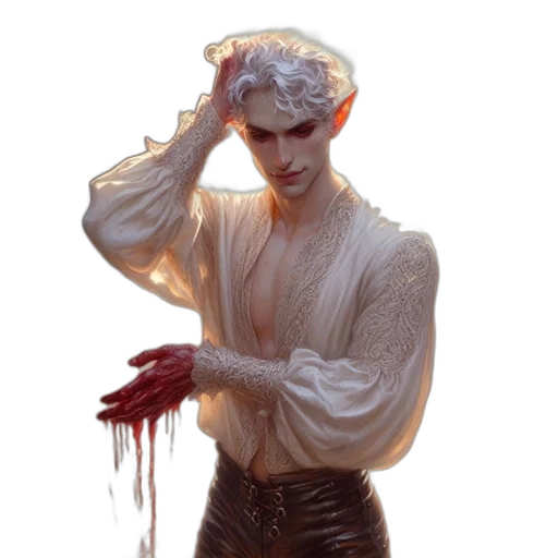 creature, jacket, staff, concept art transparent PNG cut-out