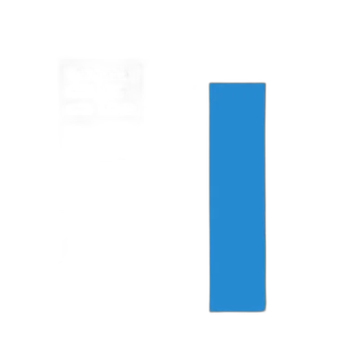 robot, staff, pixel art, blue transparent PNG cut-out