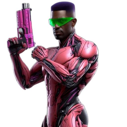 weapon, robot, animal, cyberpunk transparent PNG cut-out