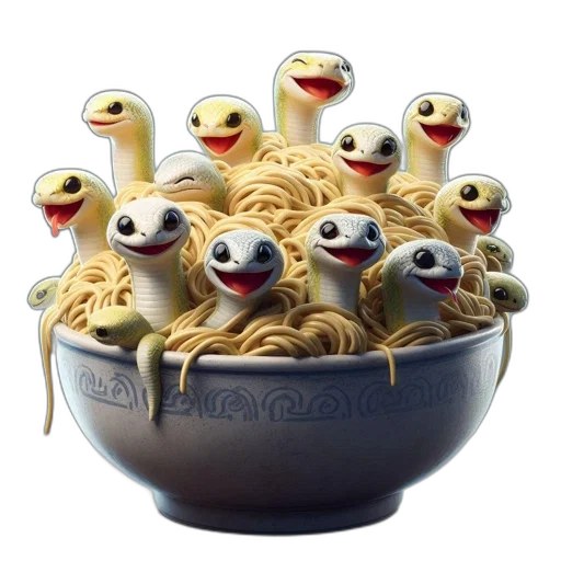 food, animal, 3d render, concept art transparent PNG cut-out