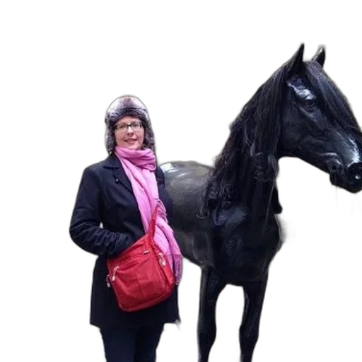 animal, staff, woman, black transparent PNG cut-out