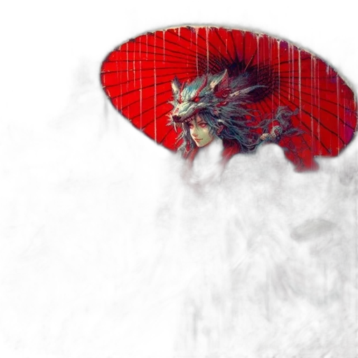 dragon, sword, mask, umbrella transparent PNG cut-out