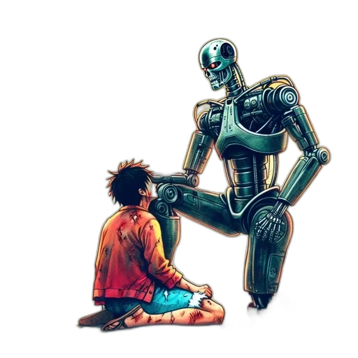 robot, creature, comic book art, concept art transparent PNG cut-out