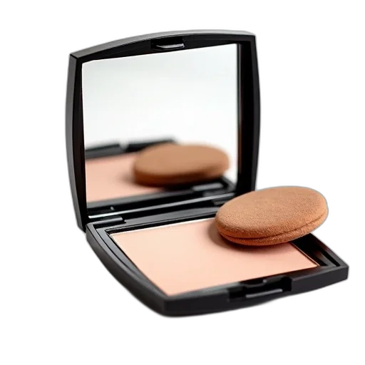 compact, powder, mirror, two transparent PNG cut-out