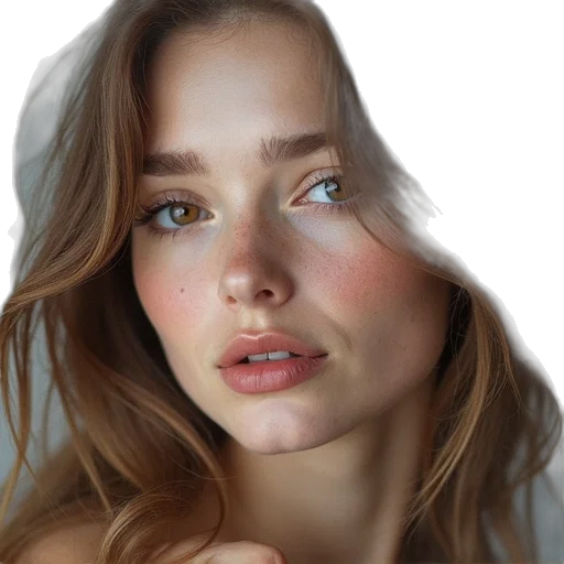 face, crown, jewelry, hair transparent PNG cut-out