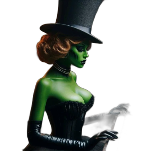 mask, staff, hat, dress transparent PNG cut-out