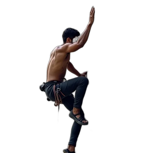 staff, concept art, man, rock transparent PNG cut-out