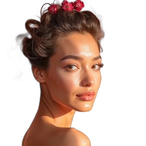 crown, face, jewelry, hair transparent PNG cut-out