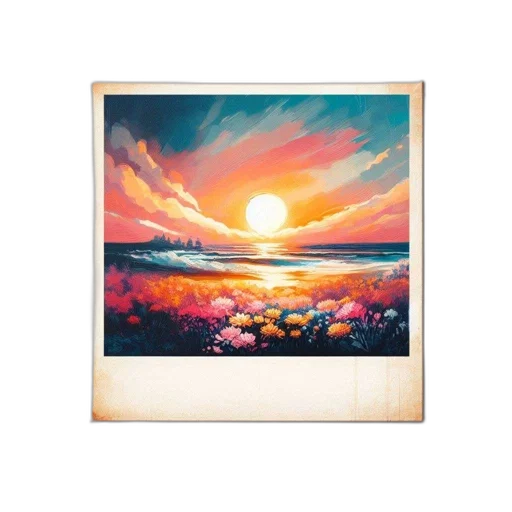 flower, jacket, watercolor, oil painting transparent PNG cut-out