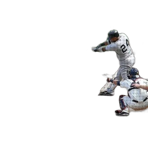 3d render, baseball, player, grey transparent PNG cut-out